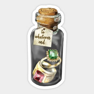 Aelin and Rowan's wedding rings Sticker